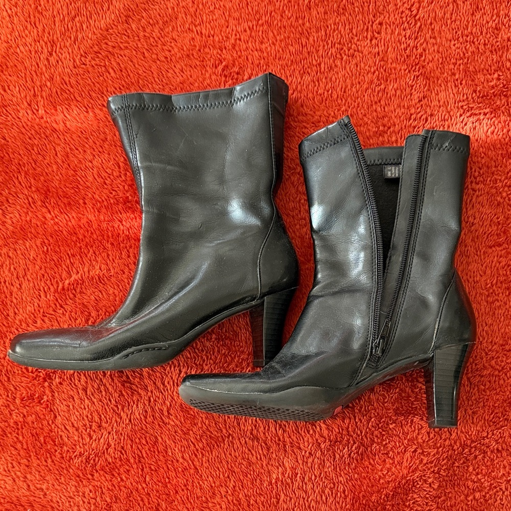 AEROSOLES Black Heeled Boots